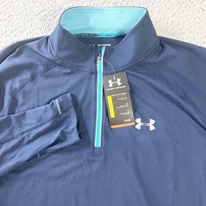 Under Armour‎ Pullover Mens 2XL AllSeasonGear Fitted Long Sleeve Running Shirt